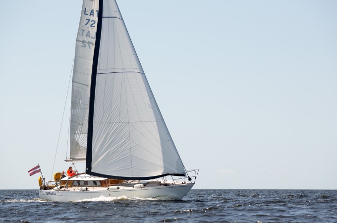 Яхта Турайда в Рижском заливе